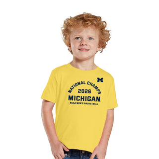 Michigan 2026 Basketball National Champions Blocker Toddler T-Shirt