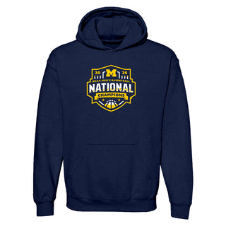 Michigan 2026 Basketball National Champions Logo Hoodie