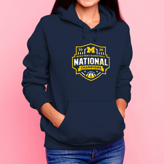 Michigan 2026 Basketball National Champions Logo Hoodie