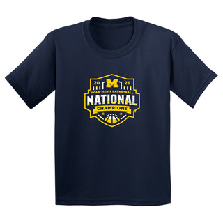 Michigan 2026 Basketball National Champions Logo Youth T-Shirt
