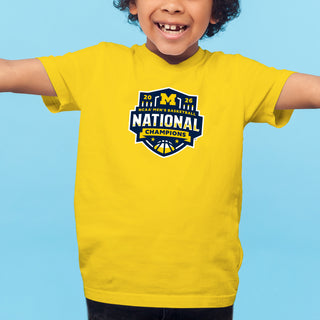 Michigan 2026 Basketball National Champions Logo Youth T-Shirt