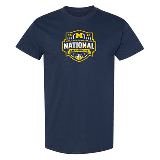 Michigan 2026 Basketball National Champions Logo T-Shirt