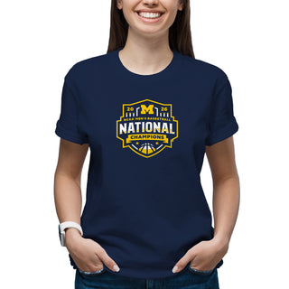 Michigan 2026 Basketball National Champions Logo T-Shirt