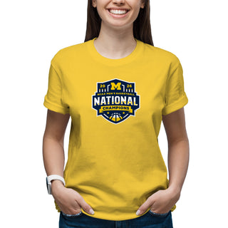 Michigan 2026 Basketball National Champions Logo T-Shirt