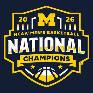 Michigan 2026 Basketball National Champions Logo T-Shirt