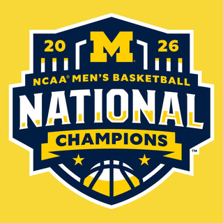 Michigan 2026 Basketball National Champions Logo Hoodie