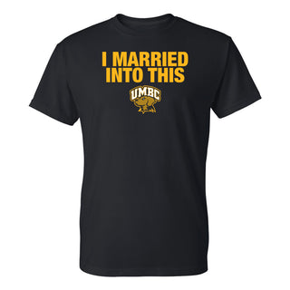 UMBC Retrievers I Married Into This T-Shirt - Black