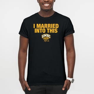 UMBC Retrievers I Married Into This T-Shirt - Black