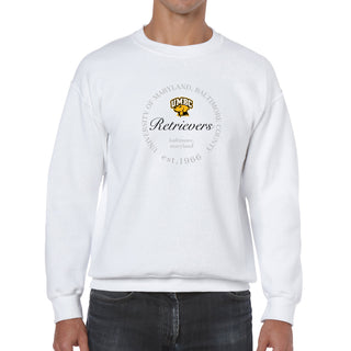 UMBC Roundabout BTB Crewneck - White