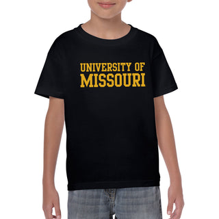 Missouri Tigers Basic Block Youth T-Shirt - Black