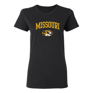 Missouri Tigers Arch Logo Womens T-Shirt - Black