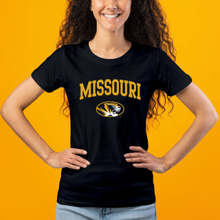 Missouri Tigers Arch Logo Womens T-Shirt - Black