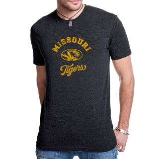 Missouri Tigers Retro Script NLA Triblend T-Shirt - Vintage Black