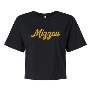 Missouri Tigers Script Logo AmApp Womens Fine Jersey Boxy Tee