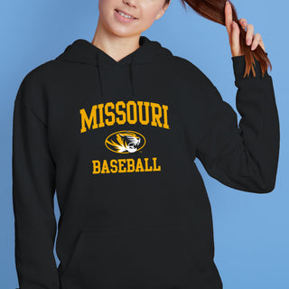 Missouri Tigers Arch Logo Baseball Hoodie - Black