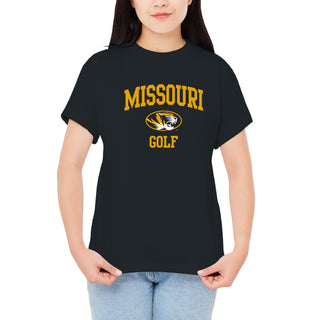 Missouri Tigers Arch Logo Golf T-Shirt - Black