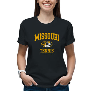 Missouri Tigers Arch Logo Tennis T-Shirt - Black