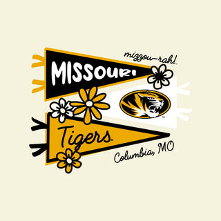 Missouri Tigers Cute Pennant Youth T-Shirt - Off White
