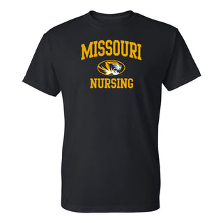Missouri Tigers Arch Logo Nursing T-Shirt - Black