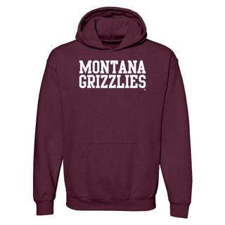 Montana Grizzlies Basic Block Hoodie - Maroon