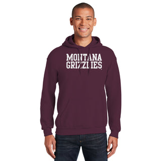 Montana Grizzlies Basic Block Hoodie - Maroon