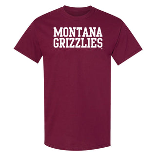 Montana Grizzlies Basic Block T-Shirt - Maroon