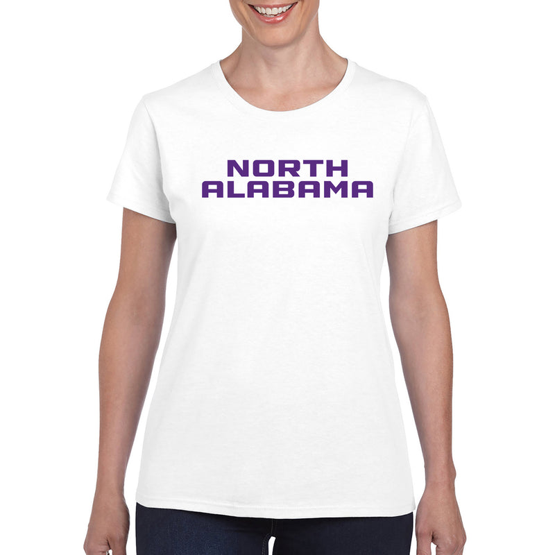 North Alabama Basic Block Womens T-Shirt - White