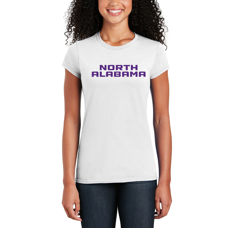 North Alabama Basic Block Womens T-Shirt - White