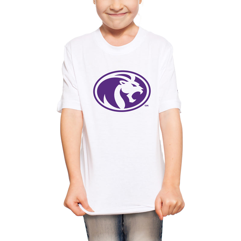 North Alabama Primary Logo Youth T-Shirt - White