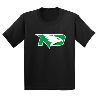 North Dakota Primary Logo Youth T-Shirt - Black