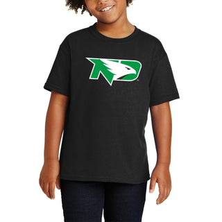 North Dakota Primary Logo Youth T-Shirt - Black
