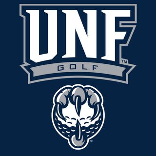 North Florida Ospreys Arch Logo Golf Long Sleeve T-Shirt - Navy