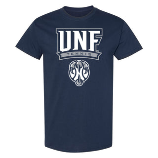 North Florida Ospreys Arch Logo Tennis T-Shirt - Navy