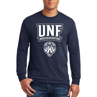 North Florida Ospreys Arch Logo Tennis Long Sleeve T-Shirt - Navy