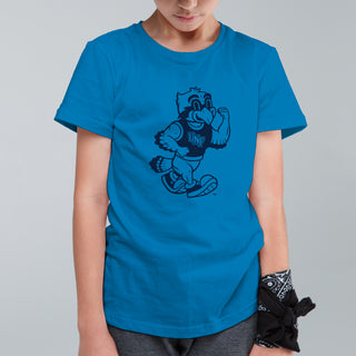 North Florida Friendly Ozzie Mascot Logo Youth T-Shirt - Sapphire