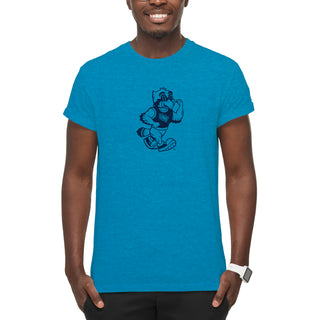 North Florida Friendly Ozzie Mascot Logo T-Shirt - Heather Sapphire