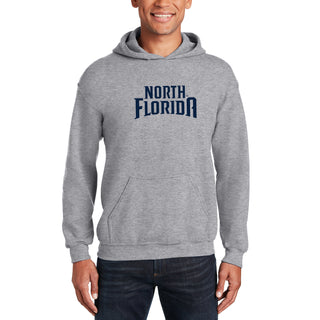 North Florida Athletic Wordmark Hoodie - Sport Grey