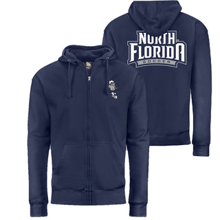 North Florida Ospreys Volleyball Mascot LC Zip Hoodie - Navy