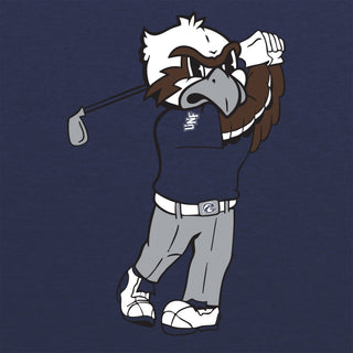 North Florida Ospreys Golf Mascot Triblend T-Shirt - Navy