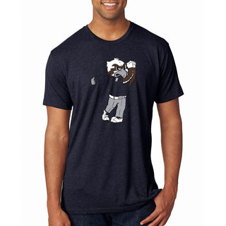 North Florida Ospreys Golf Mascot Triblend T-Shirt - Navy