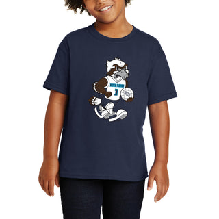 North Florida Ospreys Volleyball Mascot Youth T-Shirt - Navy