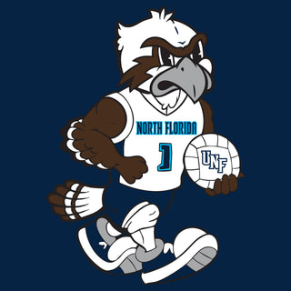 North Florida Ospreys Volleyball Mascot T-Shirt - Navy