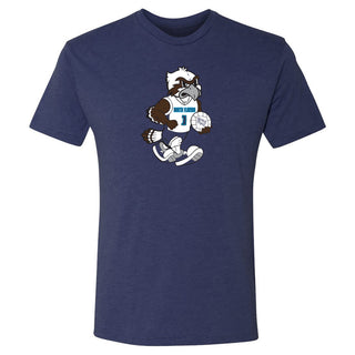 North Florida Ospreys Volleyball Mascot Triblend T-Shirt - Navy