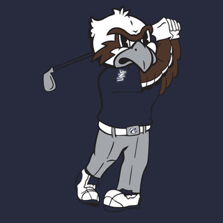North Florida Ospreys Golf Mascot Youth T-Shirt - Navy