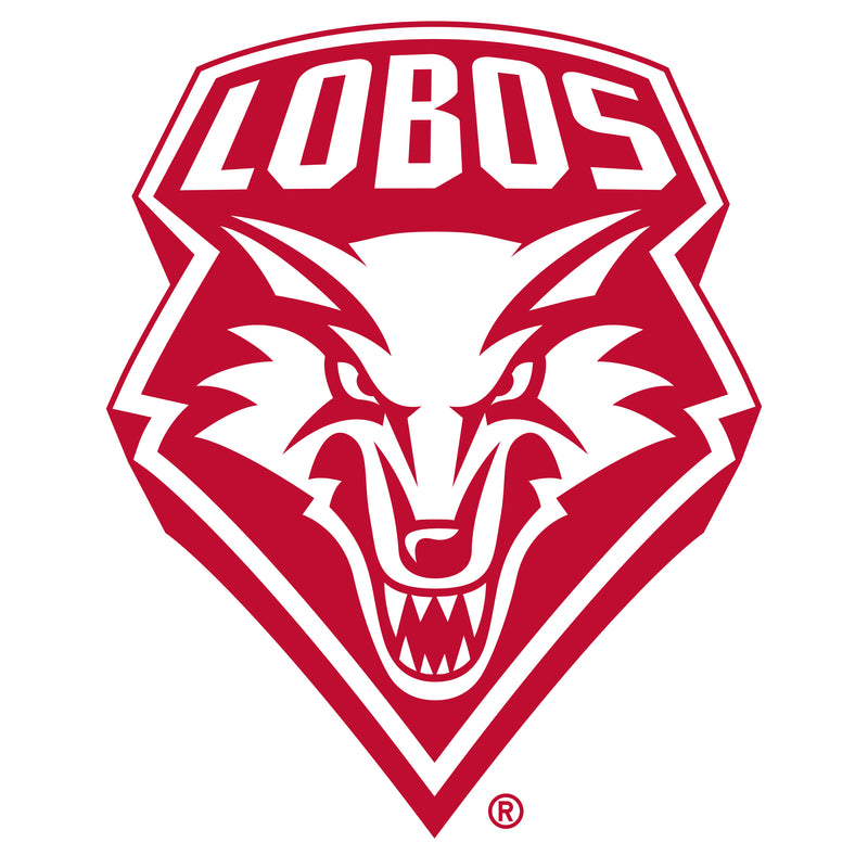 University of New Mexico Lobos Primary Logo Cotton Hoodie - White