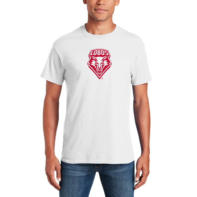 University of New Mexico Lobos Primary Logo Cotton T-Shirt - White