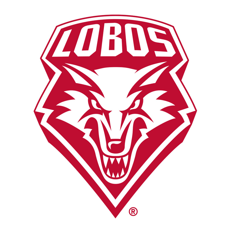 University of New Mexico Lobos Primary Logo Cotton Long Sleeve T-Shirt - White
