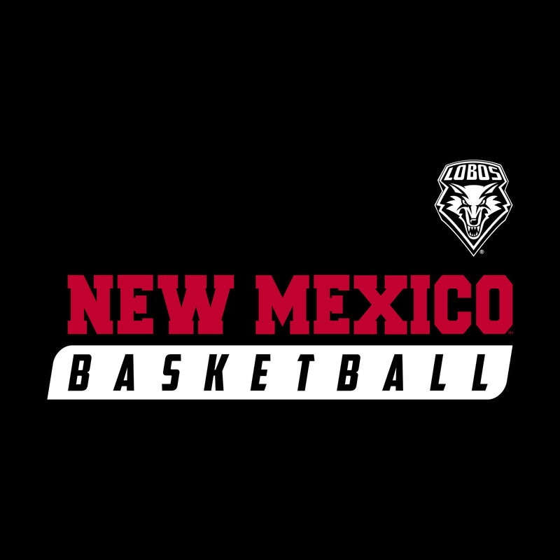 New Mexico Basketball Slant T-Shirt - Black