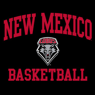 New Mexico Lobos Arch Logo Basketball Hoodie - Black