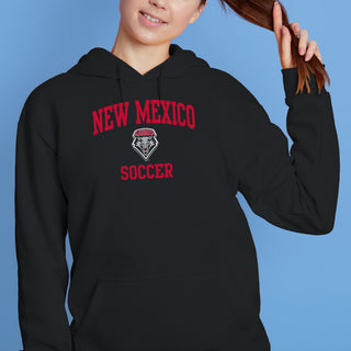 New Mexico Lobos Arch Logo Soccer Hoodie - Black